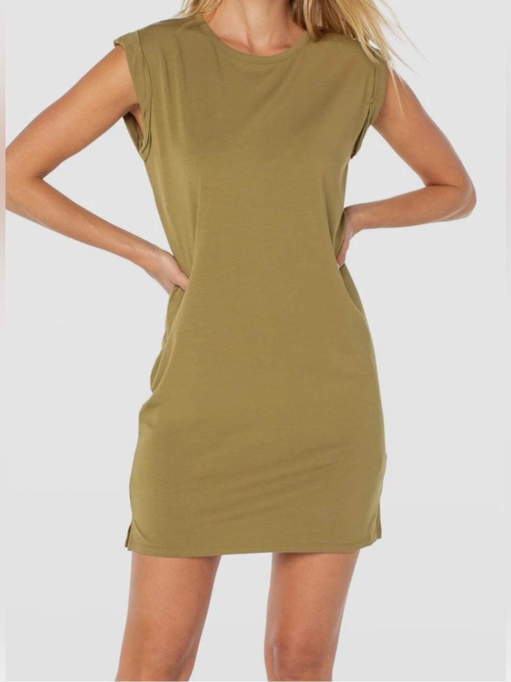 Serra By Joie Rucker Olive Green Dress Size Small PTP 18” NWT Retail $125